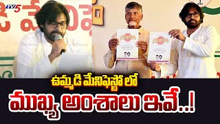 Pawan Kalyan Explain about TDP Janasena Joint Manifesto | Chandrababu | AP Elections 2024 | TV5 News