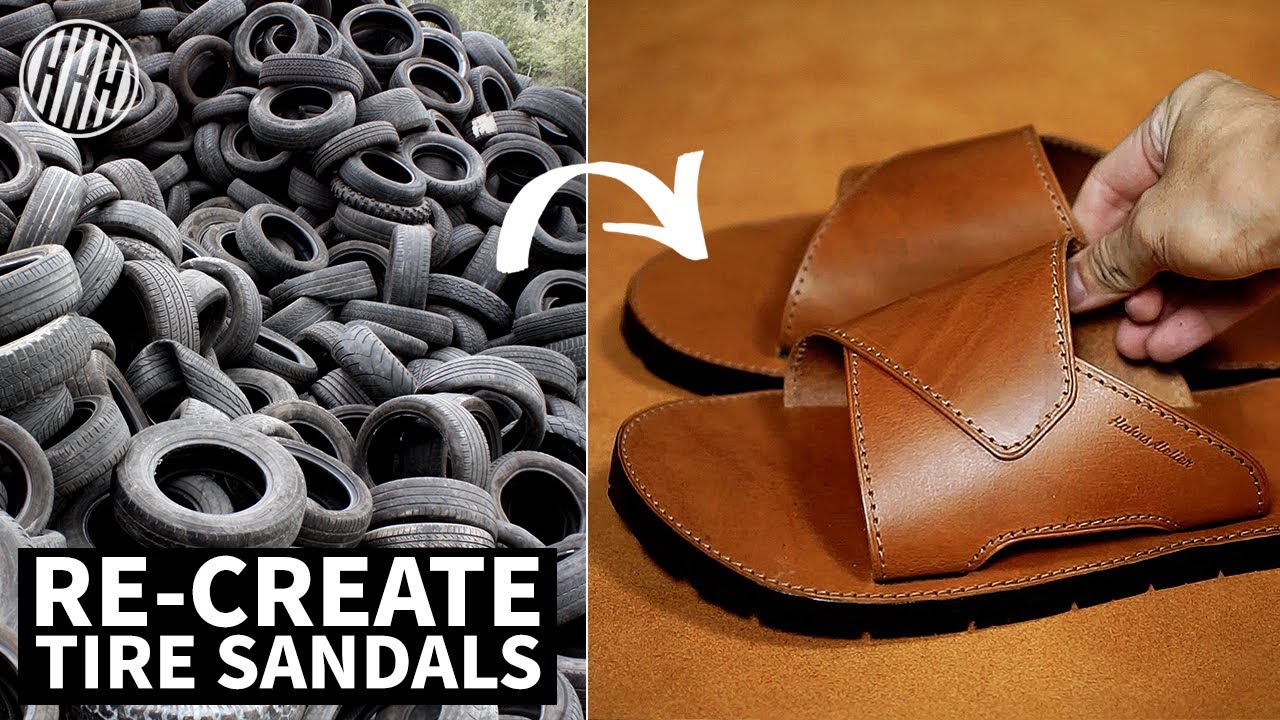 I turn tire into handmade sandals #upcycling