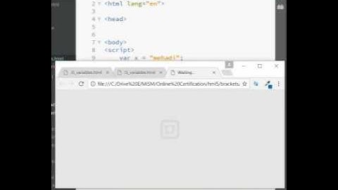 Java Script variables, Declaring  and initializing variables(3rd)