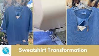 A Sweatshirt Transformation, A Nautical Theme