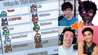 Corpse & Sykkuno PROXIMITY CHAT Among Us with James Charles, Bretman Rock, Toast, Valkyrae, & more