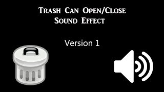 Trash Can Sound Effect