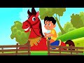 Chal Mere Ghode | Bachon ke Geet |  चल मेरे घोड़े टिक टिक टिक | Hindi Rhymes Nursery | Hindi Poems