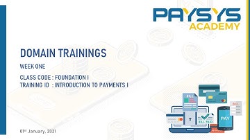 Introduction to Digital Payments I