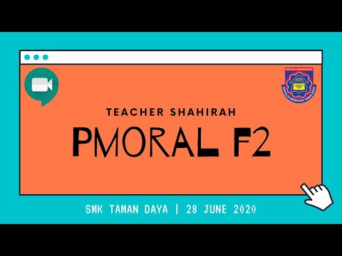 PENDIDIKAN MORAL TINGKATAN 2 | Teacher Shahirah (28 JUN 2020)