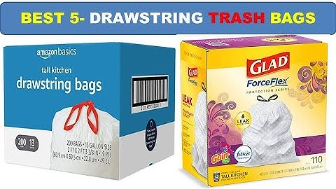 TOP 5 -Best Drawstring Trash Bags, Best kitchen Drawstring Trash Bags reviews  in 2023