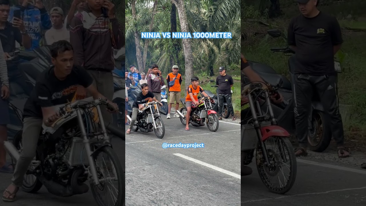 Laga seru ninja 1000meter!! 