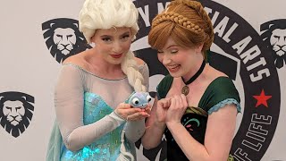 Anna and Elsa meet and greet Orlando FL 2-17-24