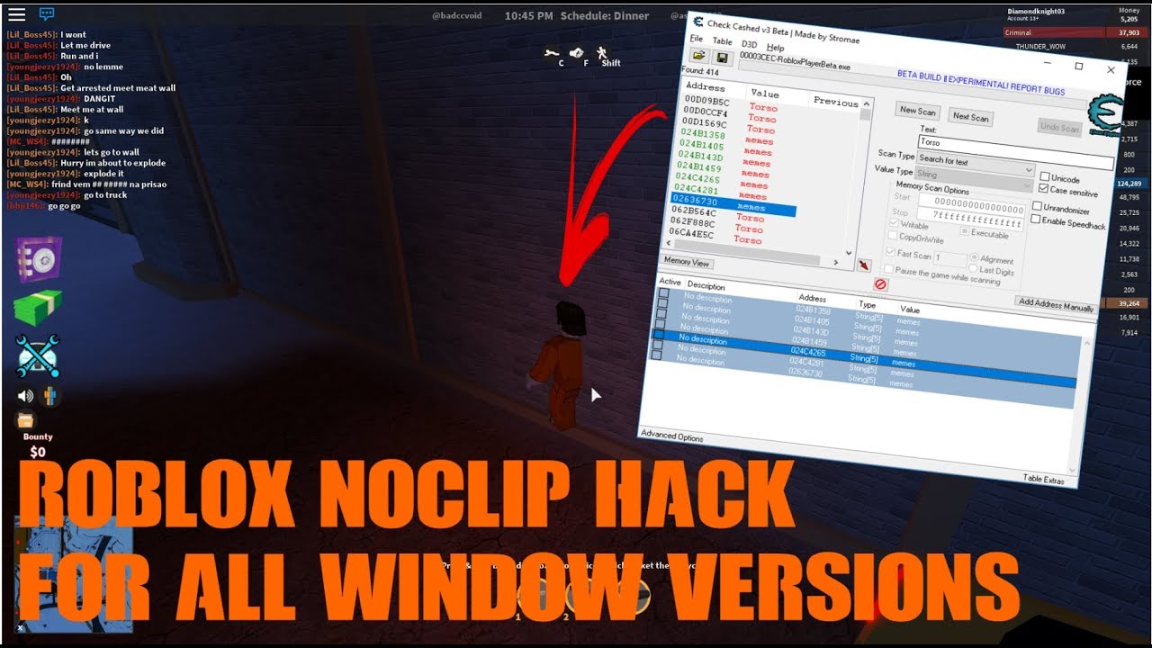 Roblox Jailbreak Noclip Hack Ccv3 Patched Works For All Window