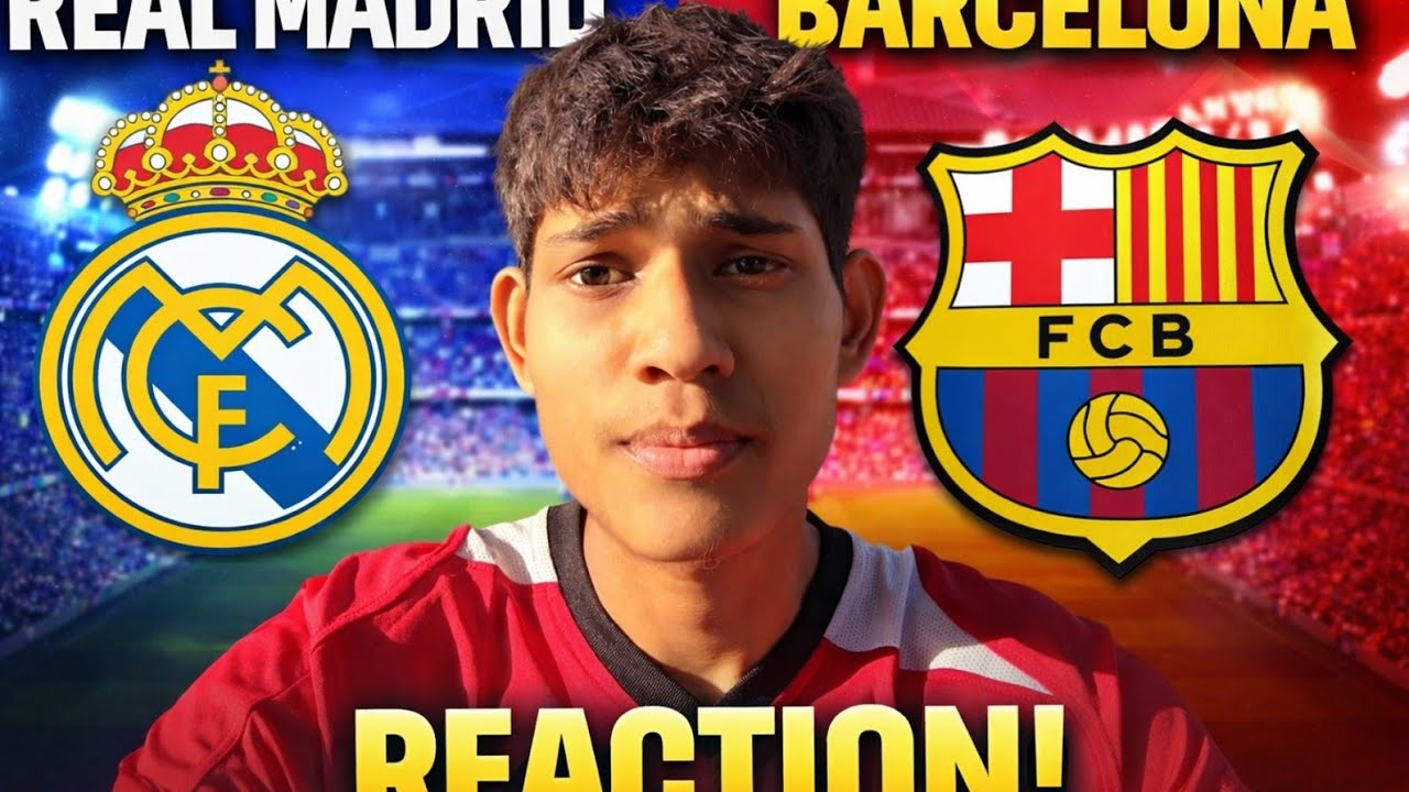 REAL MADRID vs BARCELONA 🔥 | EL CLÁSICO FULL MATCH REACTION 😱 - YouTube