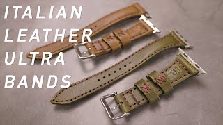 Finishing 2 ULTRA Leather Watch Band (with Patina Side-By-Side)