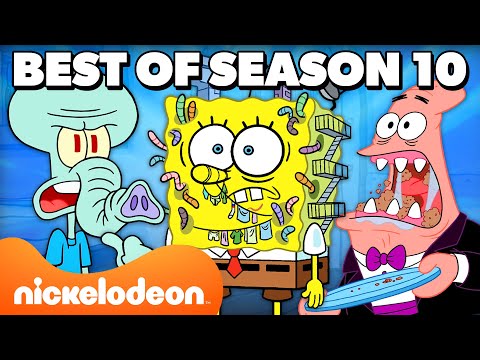 SpongeBob's Best of Season 10 Marathon for 90 MINUTES! | Nickelodeon Cartoon Universe