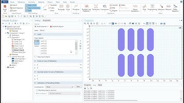 How to use arrays and mirror functions in COMSOL Multiphysics 5.6