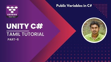 What is Public variables in unity c# script- Tamil Tutorial part 6