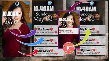 How To Make Message Box Lyrics Video Editing kinemaster | Full Screen Lyrics Video Editing