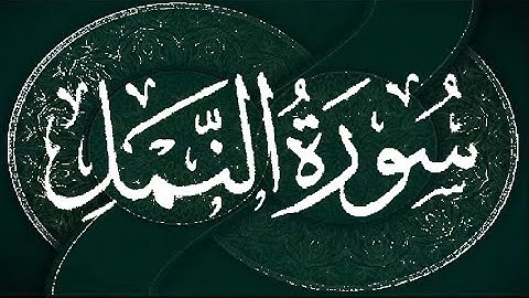 سورة النمل -- الشيخ عيسى عمر سناكوا