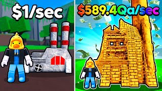I Built MAX LEVEL Money Printing Factory and Became a TRILLIONAIRE in Roblox!