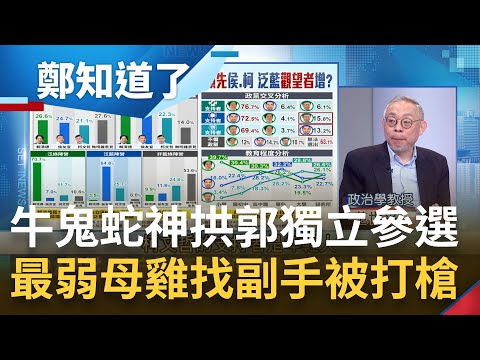 "最弱母雞"藍綠都不認? 侯友宜急找副手救民調頻踢鐵板 守不住朱立倫31%防線深陷"林耕仁危機" 牛鬼蛇神反撲喊連署 郭起心動念獨立參選?｜呂惠敏主持｜【鄭知道了 完整版】20230526｜三立新聞台