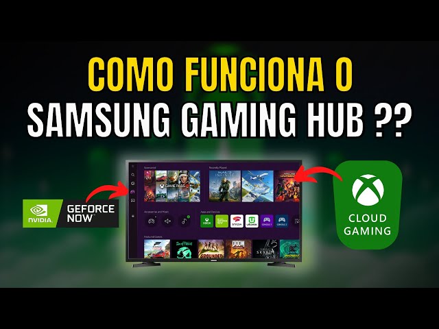 What is SAMSUNG GAMING HUB and how does it work? Showing the menus! 