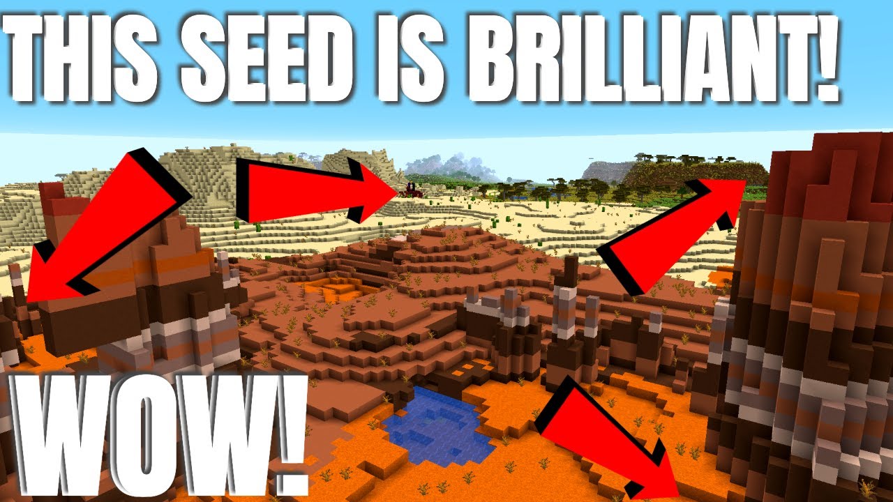 Best Minecraft Survival 1 16 Seed Some Amazing Biomes Mesa At Spawn Great Nether 1 16 Spawn Too Youtube