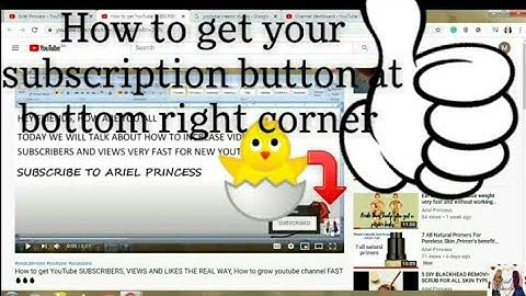 How to get your own SUBSCRIPTION ICON AT BOTTOM RIGHT of all your videos / YOUR OWN WATERMARK👌✌🌟