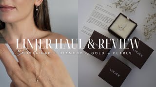 AD | Linjer Jewellery Haul & Review 2023 | 14K Solid Gold, Sustainable Diamonds & Freshwater Pearls♡