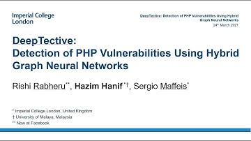 DeepTective: Detection of PHP Vulnerabilities Using HybridGraph Neural Networks (ACM SAC 21)