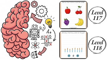 Brain Test : Level 117 , 118 – How to Solve? (Walkthrough)