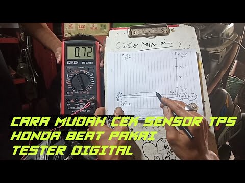 CARA MENGUJI SENSOR TPS HONDA BEAT FI MENGGUNAKAN TESTER ,PROSES DARI AWAL SAMPAI AKHIR