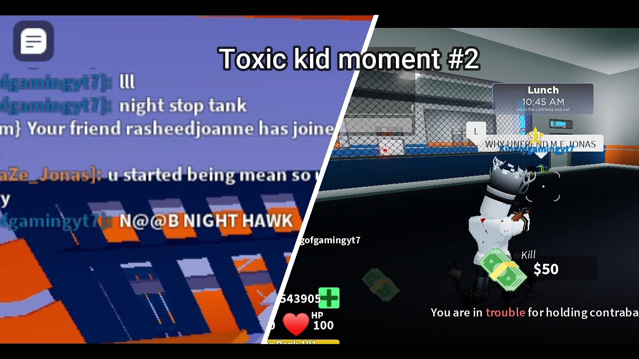 Toxic kid moment #2 (Toxic kid rage quit) /Mad City/Roblox