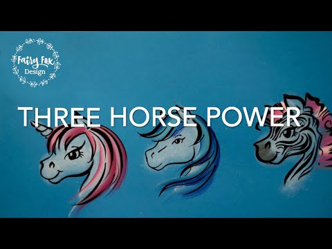 Three Horse Power- Unicorn Face Painting Tutorial