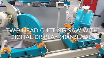 Twin head mitre saw digital400