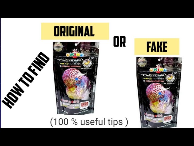 How to identify original fishfood packet