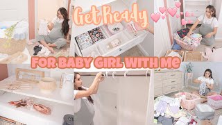 Preparing For A BABY GIRL! Organize, Decorate & Clean With Me 💖