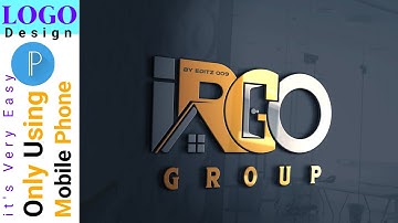 3D Home IRGO professional logo design How to make a pixellab Editing tutorials by Editz009