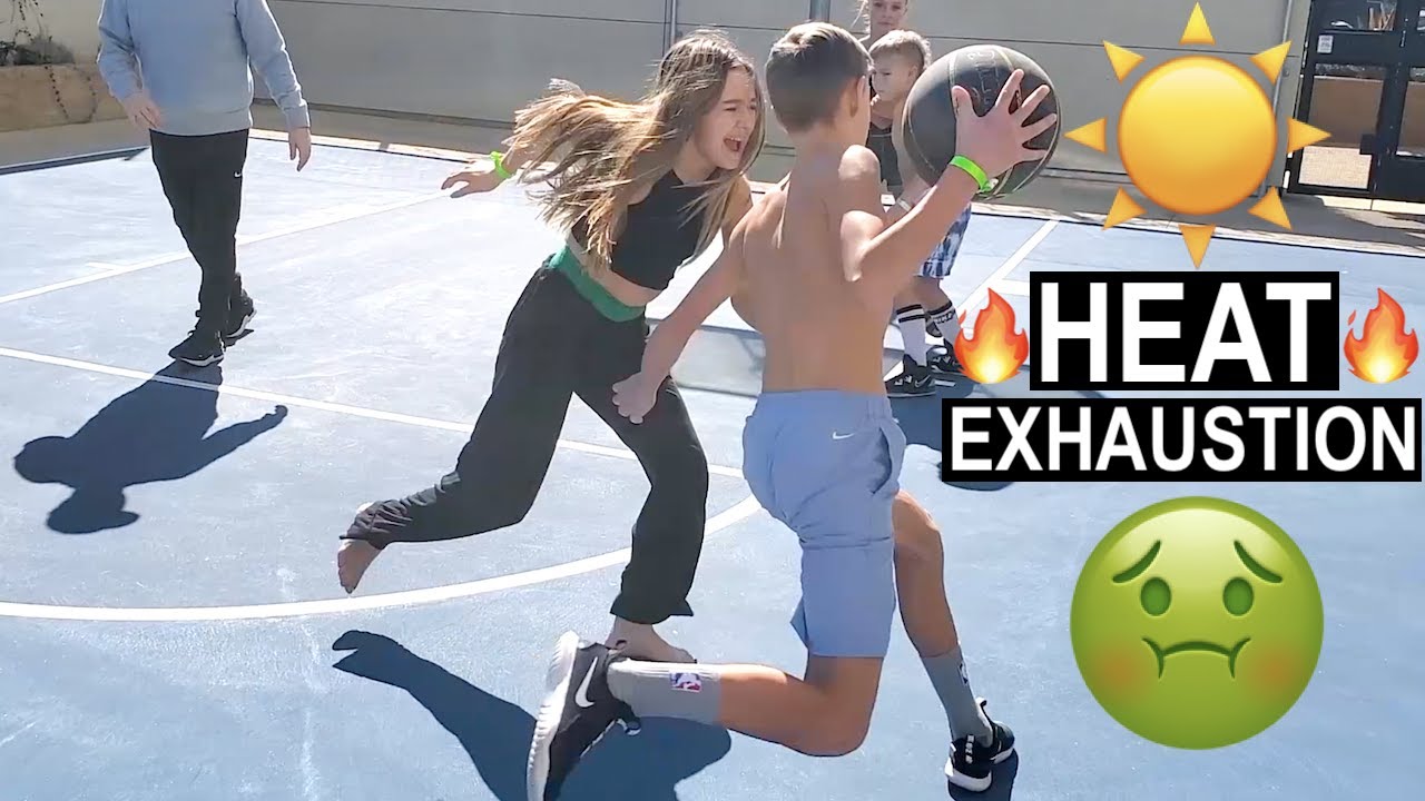 BASKETBALL GAME in PARADISE ends in HEAT EXHAUSTION! 🏀🤮