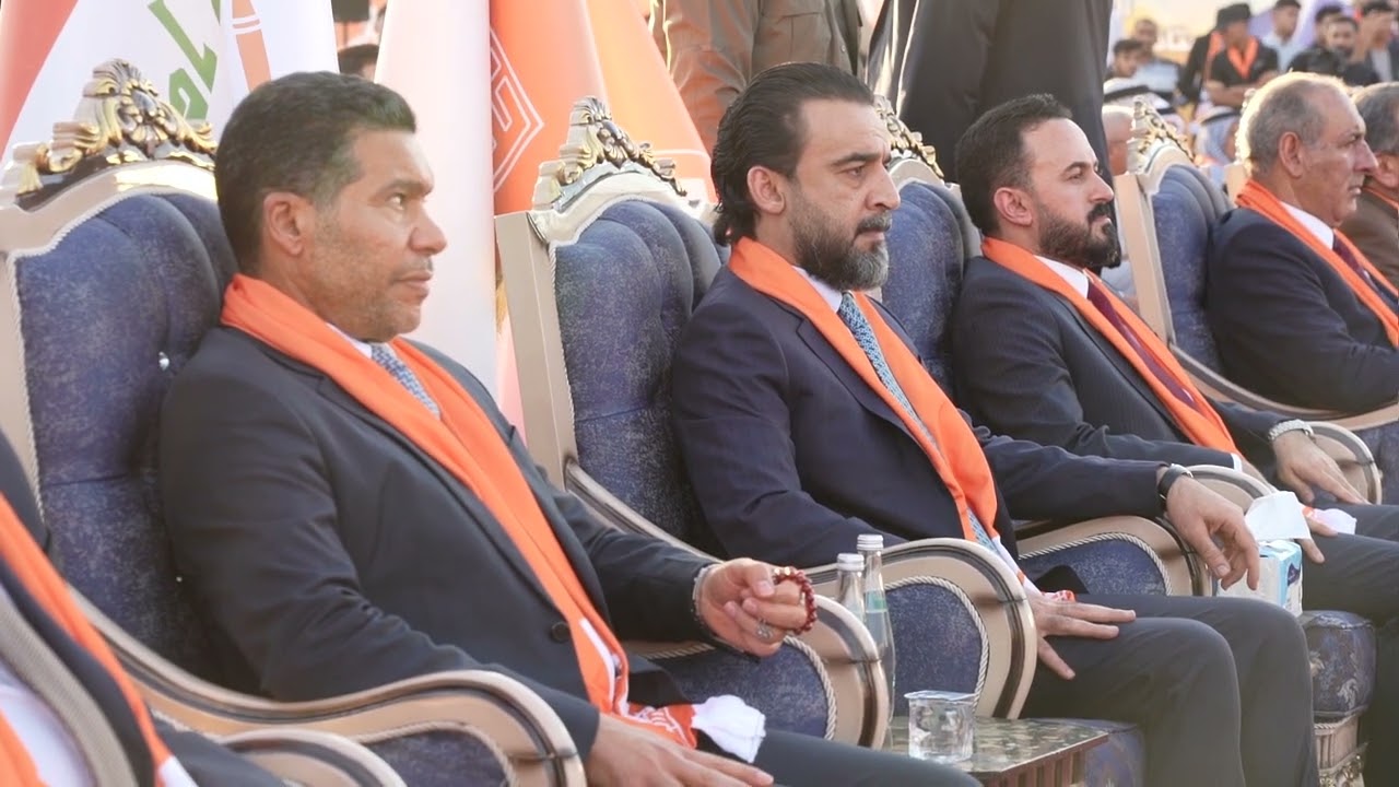 رئيس مجلس النواب محمد الحلبوسي يحضر تجمعاً جماهيرياً لتحالف تقدم في ناحية البغدادي