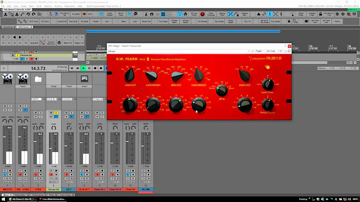 Acustica Audio Ruby2 - DW Fearn VT-5 Tube Mastering EQ Plugin Demo