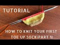 Knit Your First Toe Up Sock! (Part 1)