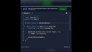 Java 49 • Converting Decimal Number Into Binary Number in Java • Alpha Batch Class Questions