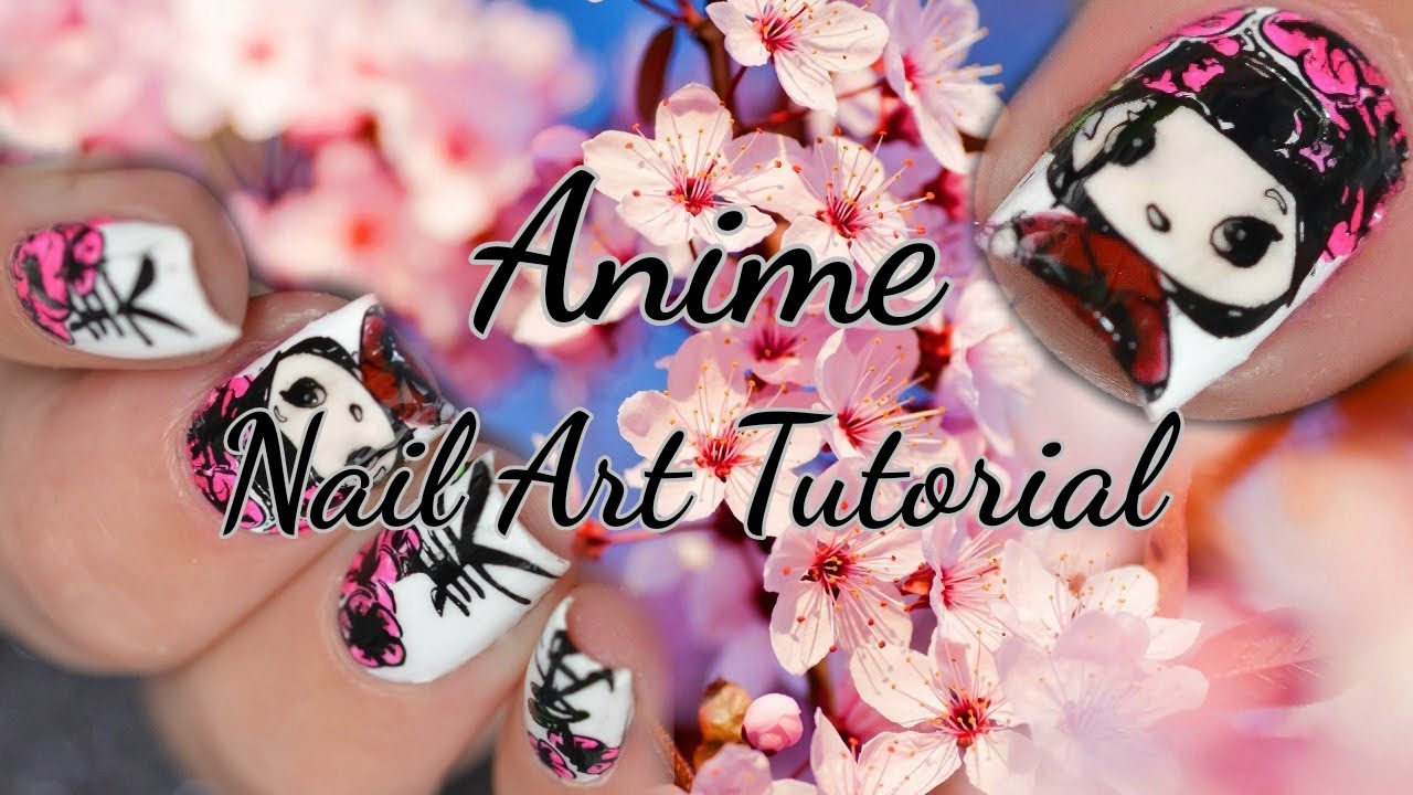 Anime Nail Art Tutorial - YouTube