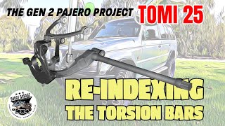 Mitsubishi Pajero Gen 2 - Tortion Bar re-index