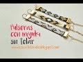 Cómo hacer unas pulseras con delicas miyuki sin telar #56