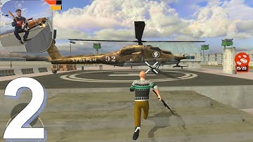 Slavic Gangster Style - Gameplay Walkthrough Part 2 Helicopter + Robots (Android,iOS)