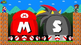 Can Mario vs Sonic Press The Ultimate MARIO  SHADOW Switch in New Super Mario Bros.Wii??