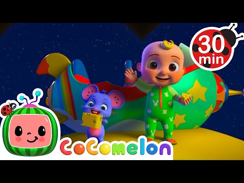 Mimi's Rocket to the Moon | CoComelon | 🚌Wheels on the BUS Songs! | 🚌Nursery Rhymes for Kids