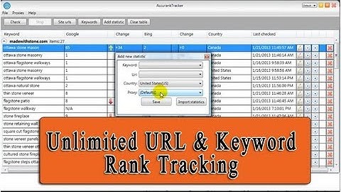 Unlimited URL & Keyword Rank Tracking - Accurank Tracker Video