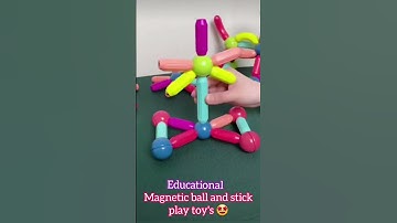 Educational magnetic stick and ball toys ll #youtube # brick toys# ball toys#viral_video #viralshort
