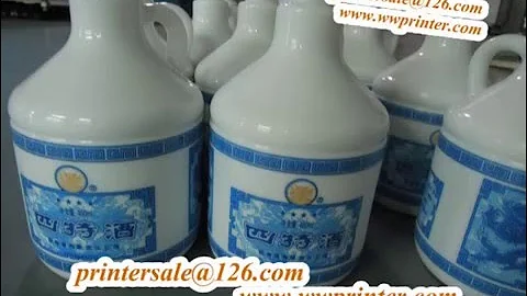 Glass ceramic Bottle Screen Printer with LED UV