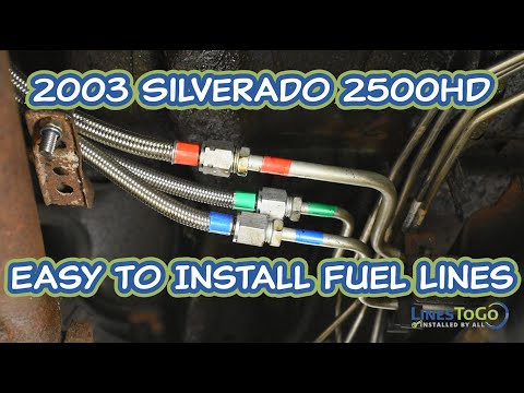 How to Install 2001-2003 Chevrolet Silverado and 2001-2003 GMC Sierra Fuel Lines